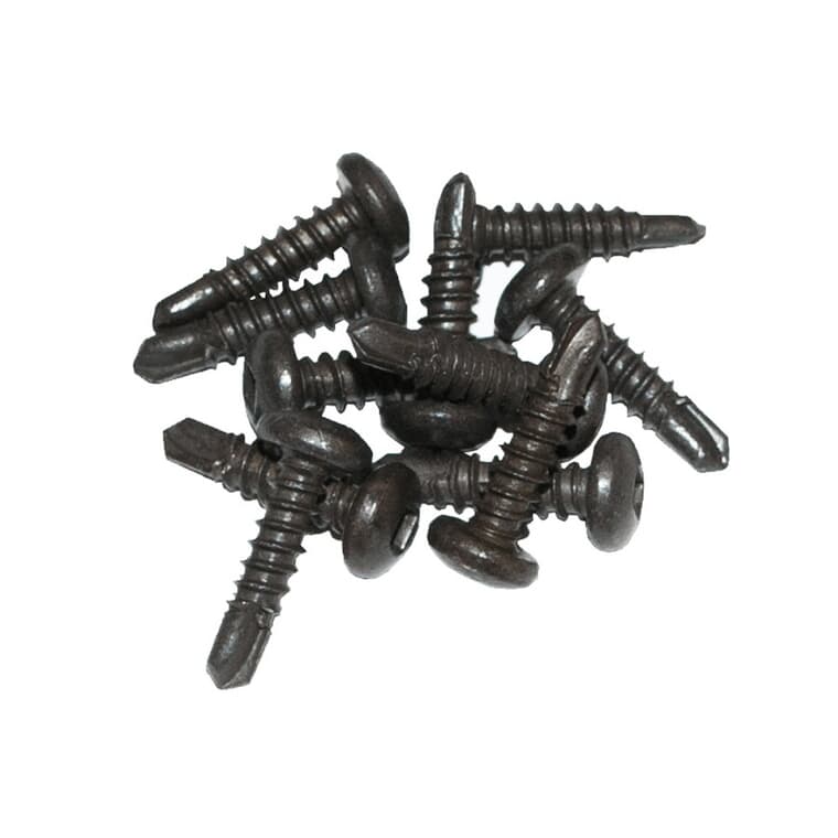 50 Pack 3/4" Bronze Ceramic Screws, for Aluminum Railing