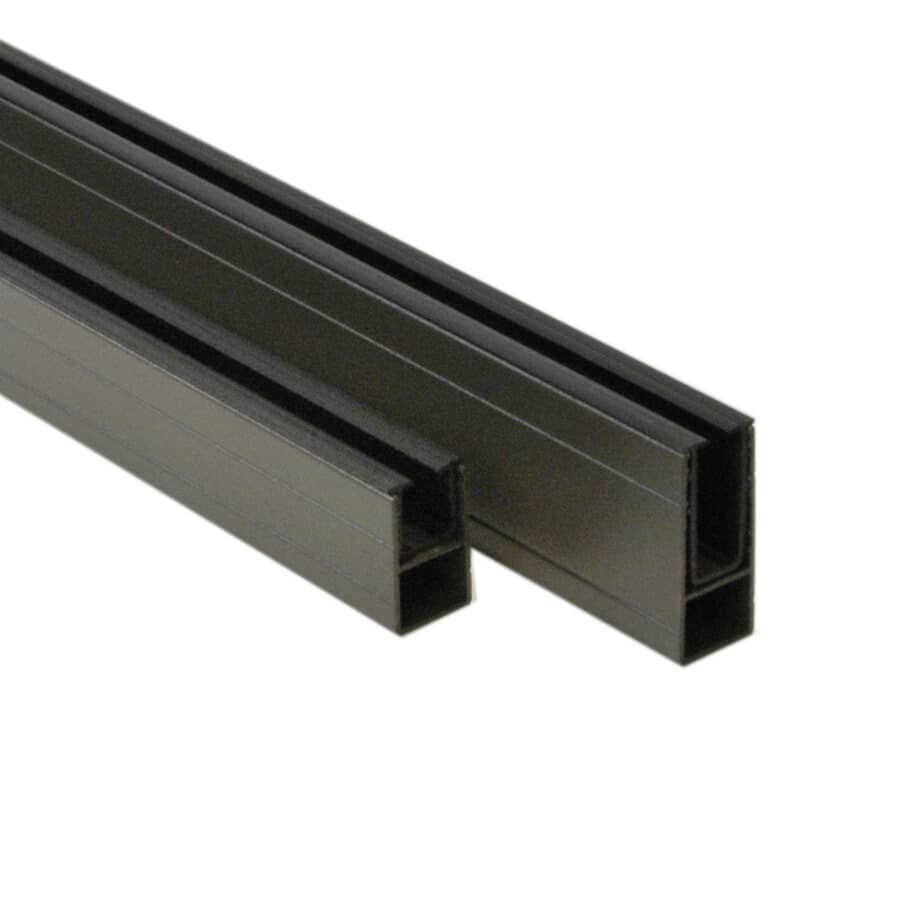 REGAL IDEAS 6' Glass Mounting Track Set for Wood Railing | Home Hardware