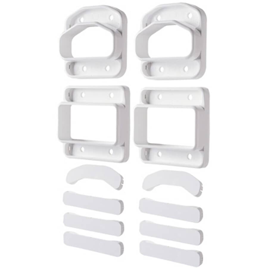 EURAMAX CANADA:2 Pack Yardcrafters White Wall Mount Railing Connectors