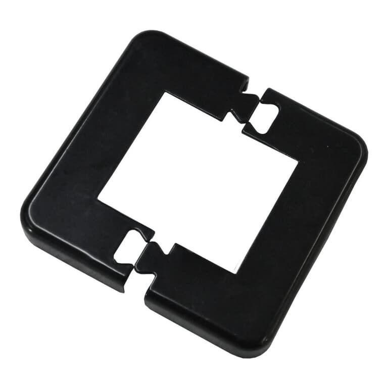Black Base Plate Cover, for 2-1/4" Post