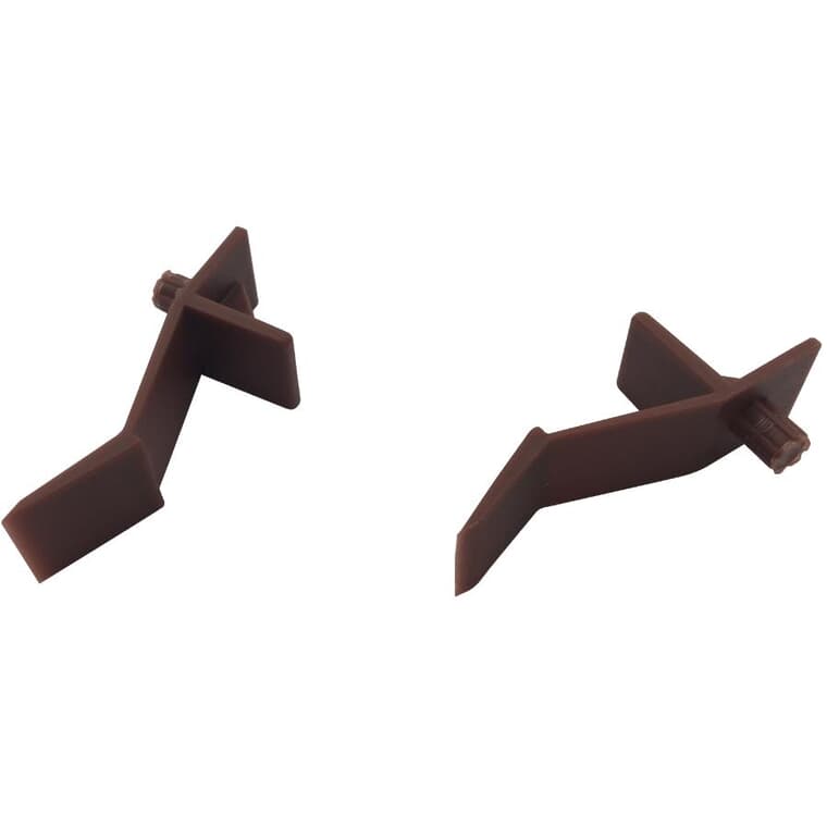4 Pack 5mm Brown Plastic Shelf Supports