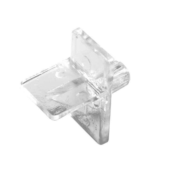 12 Pack 1/4" Clear Plastic Shelf Supports