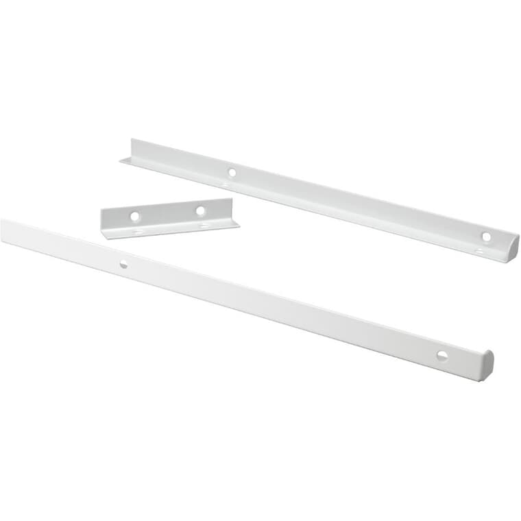 Top Shelf Support Kit - 3 Pieces, White