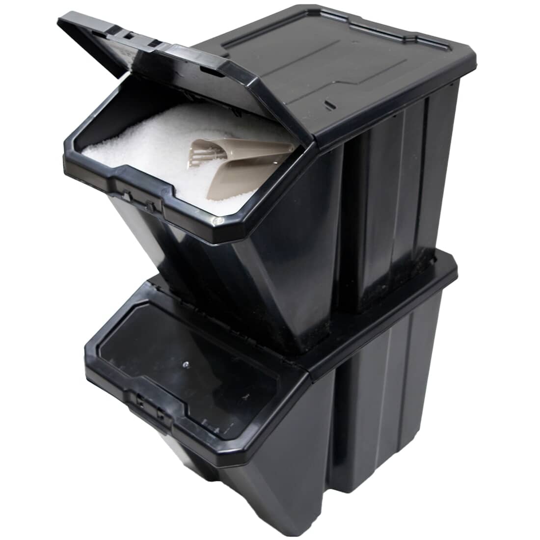 GRACIOUS LIVING Stacking Storage Box with Hinged Lid | Home Hardware