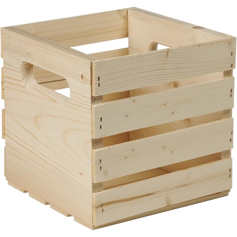 9.5" x 9.5" x 9.5" Pine Crate