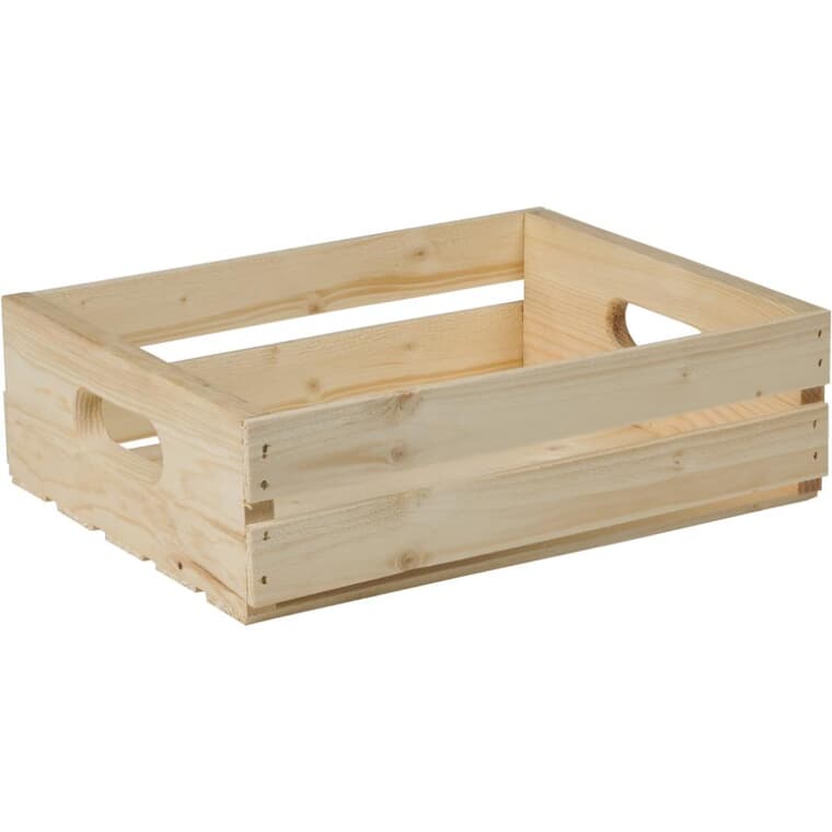 16" x 12.5" x 4.75" Pine Crate
