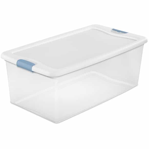 STERILITE 100 L Large Clip Storage Box Home Hardware