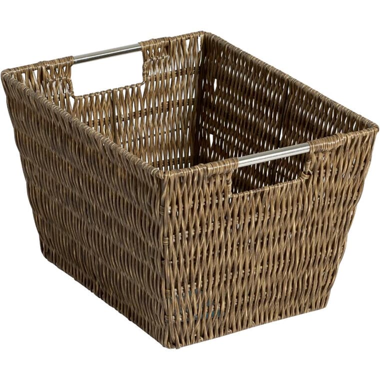 9.8" x 12.6" x 7.75" Dark Storage Basket
