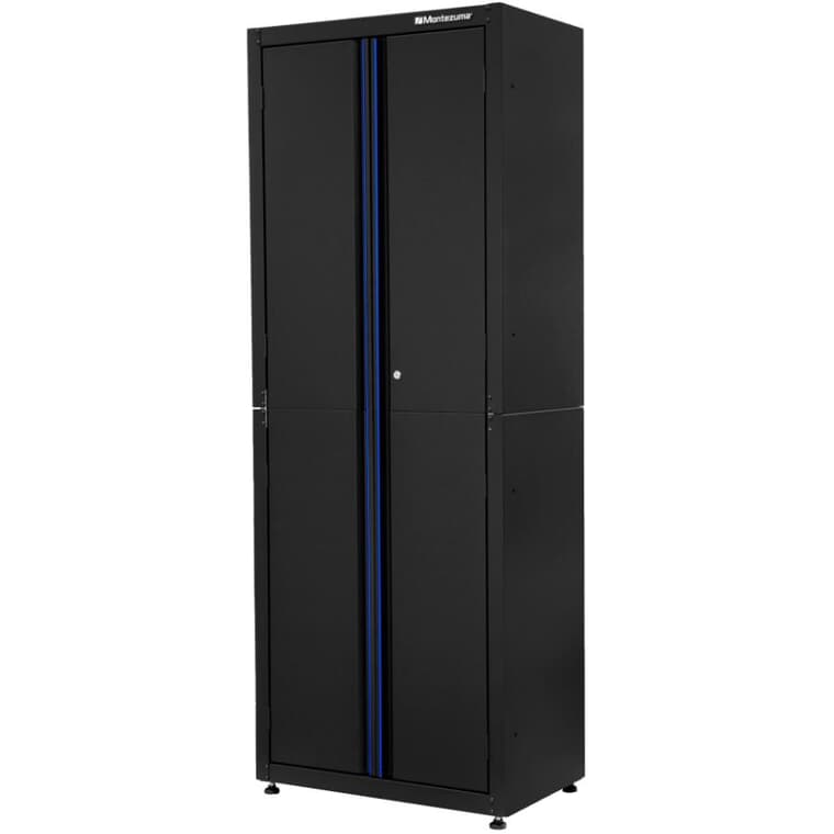 30-1.2" x 80"  Black 2 Door Storage Cabinet