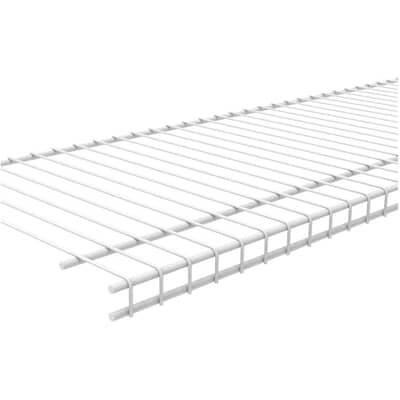 White Superslide Wire Shelf, Wire Shelving Hardware