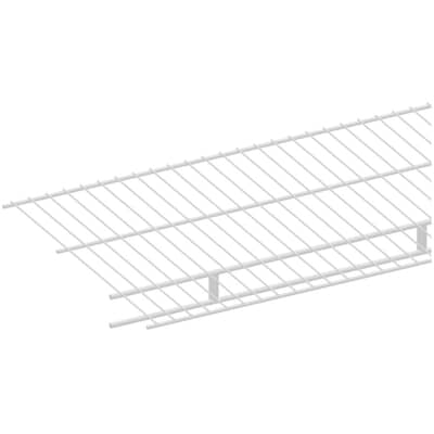 White Wire Shelf With Rod, Closetmaid Wire Shelving Units