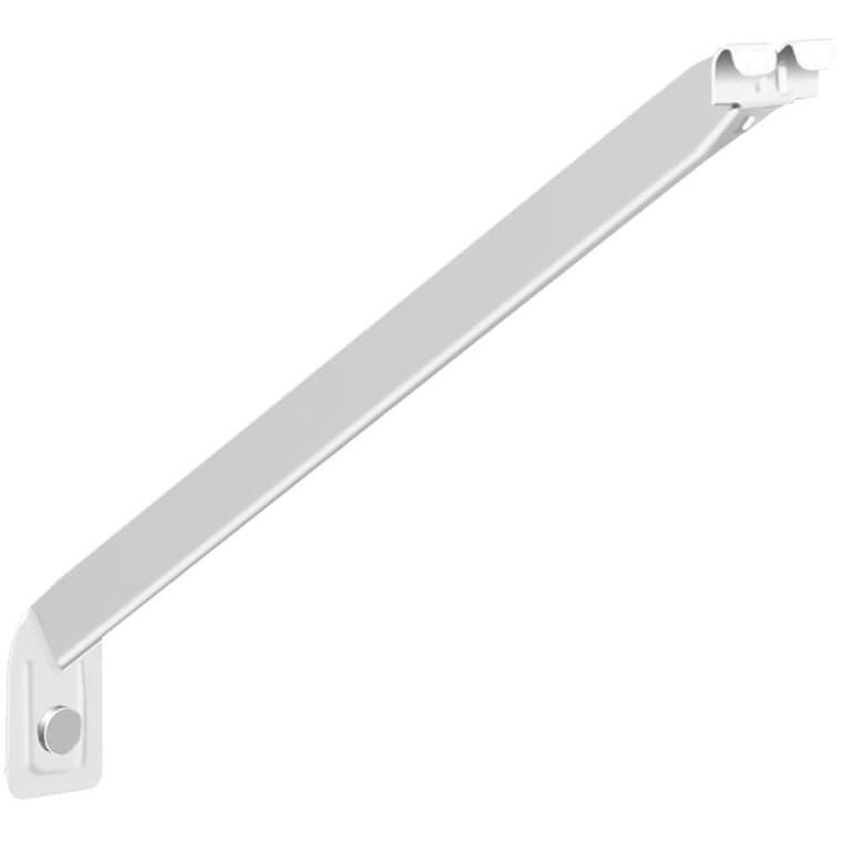 12 Pack 12" White Shelf Support Braces with Anchors