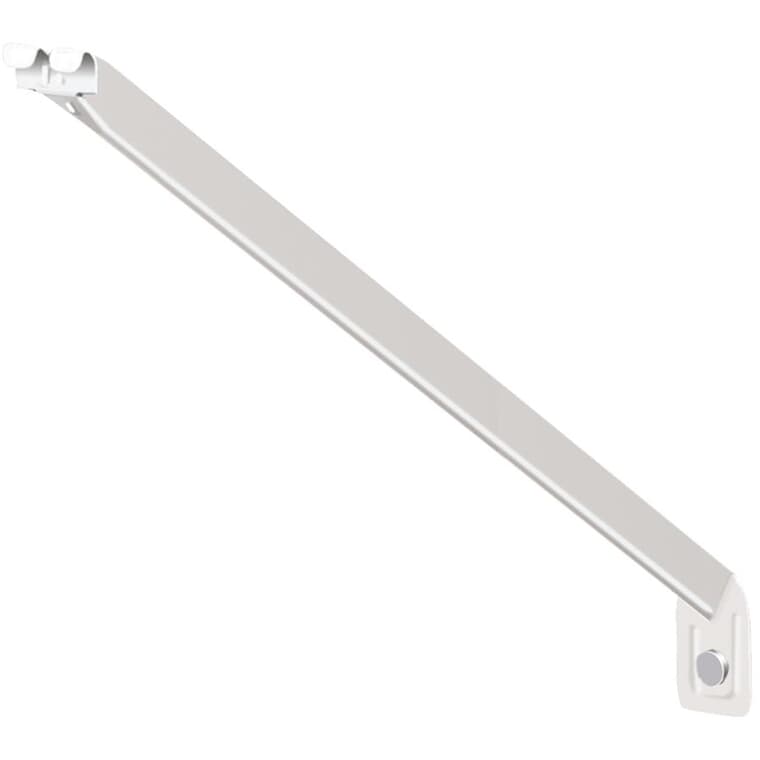 12 Pack 16" White Shelf Support Braces, with Anchors