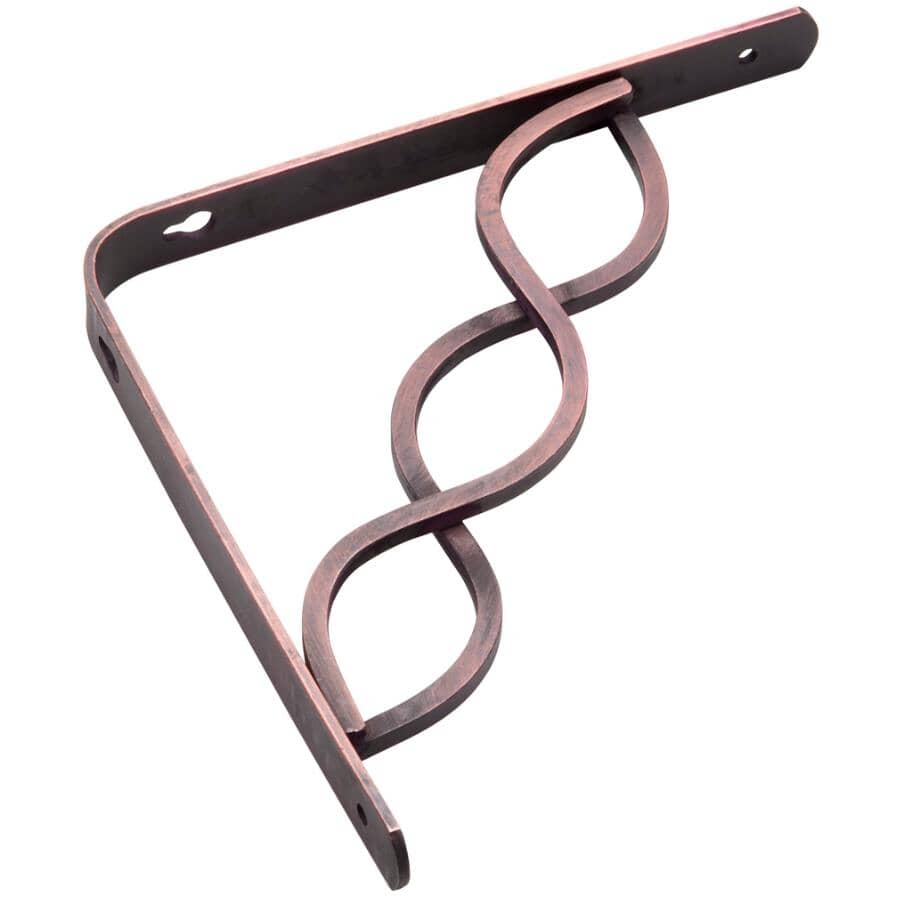 ONWARD 8" x 8" Decorative Oil Rubbed Bronze Ornamental Shelf Bracket ...