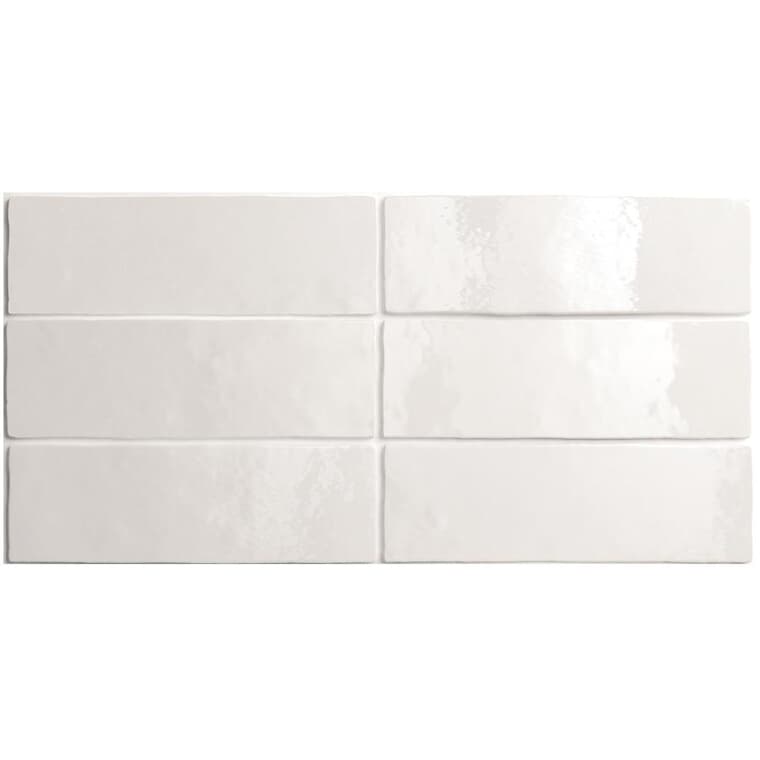 Artisan Collection 2.5" x 8" Ceramic Subway Tile - White, 5.27 sq. ft.