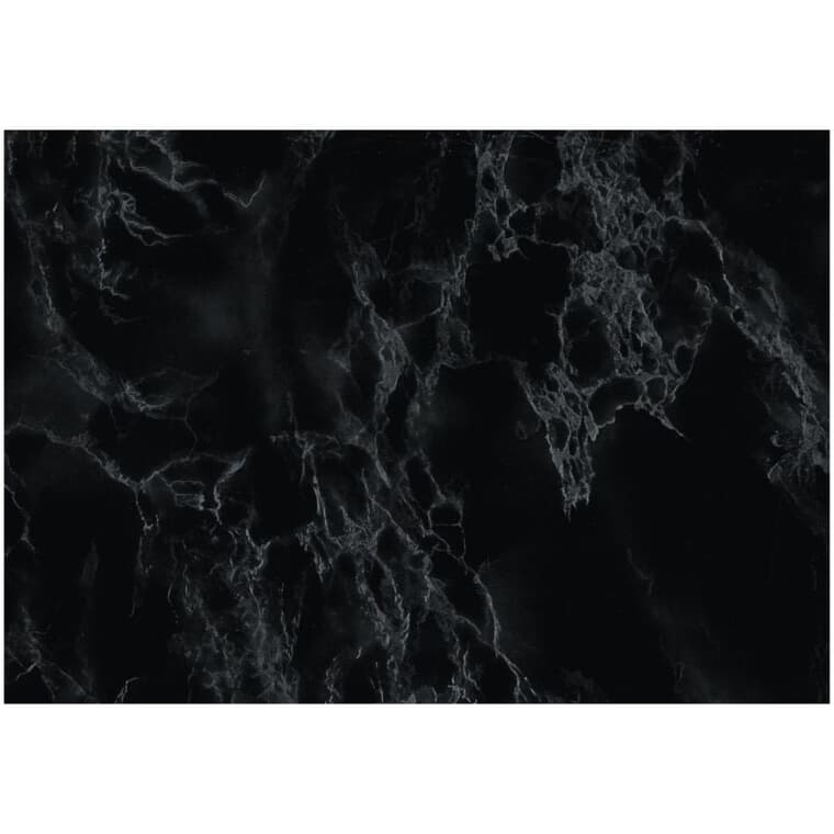 Pellicule adhésive décorative peler-coller, 17 po x 78 po, noir marbre