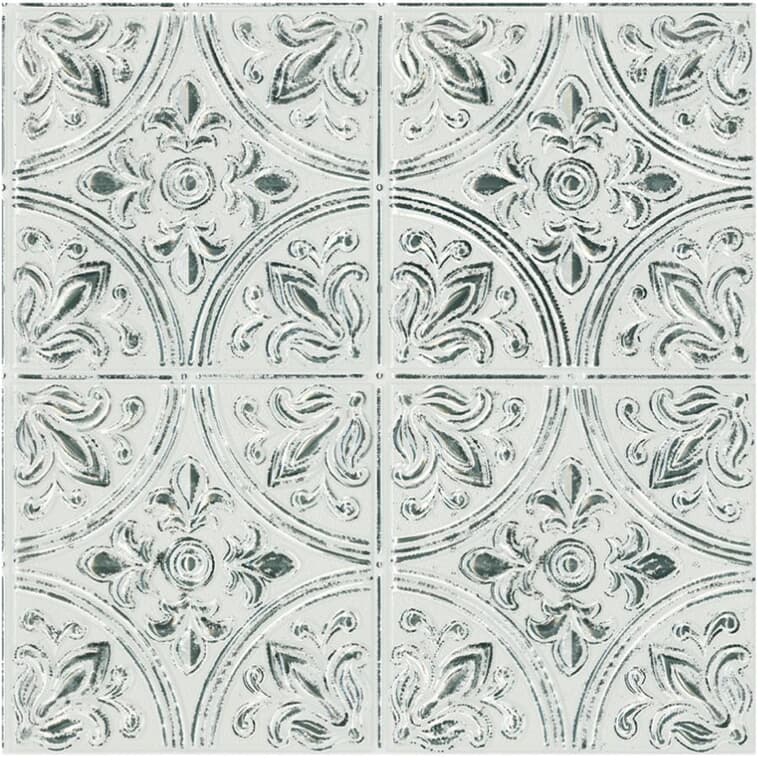 Traditional Marble Peel & Stick Backsplash Tiles - 10.5", 4 Pack