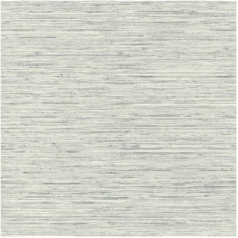 Grasscloth Peel & Stick Wallpaper - Grey, 20.5" x  16.5'