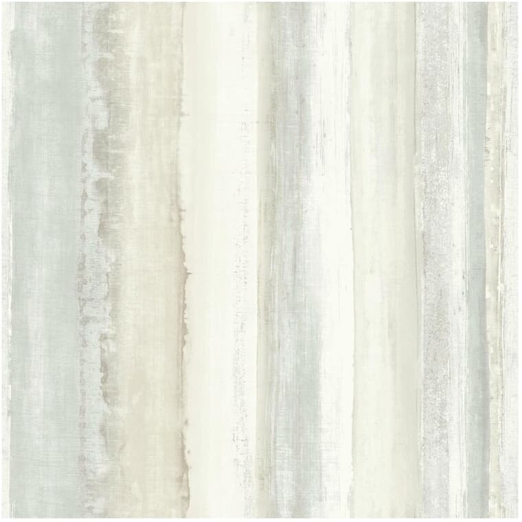 Stripe Peel & Stick Wallpaper - Watercolour Tan, 20.5" x  16.5'