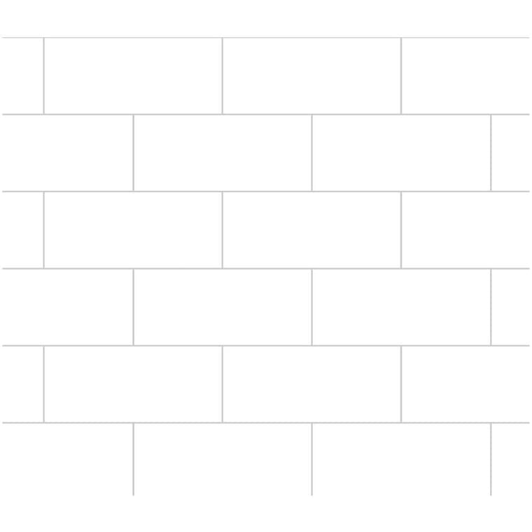 Tile Peel & Stick Backsplash Wallpaper - White, 18" x 9'