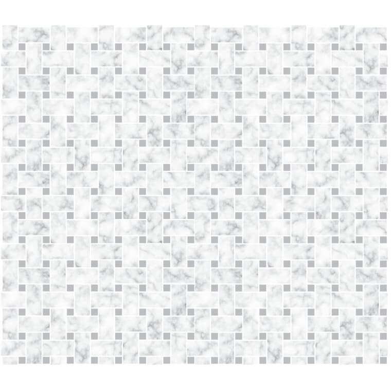 Bianco Carrara Peel & Stick Backsplash Wallpaper - 18" x 9'