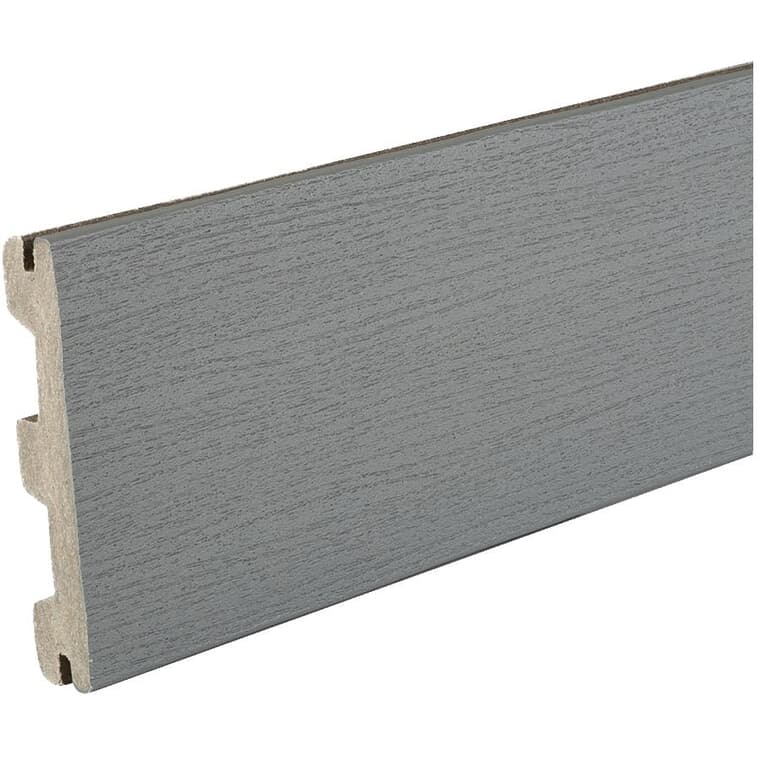 1" x 5-1/2" x 12' Edge Prime Maritime Grey Grooved Edge Deck Board