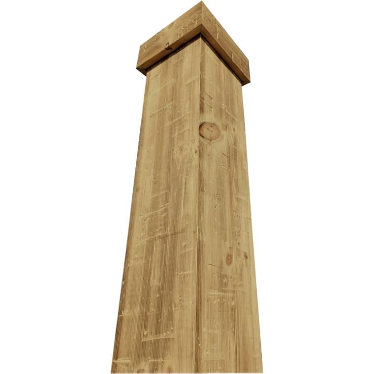 7-1/4" x 8' Hand Hewn Pine Post Cover