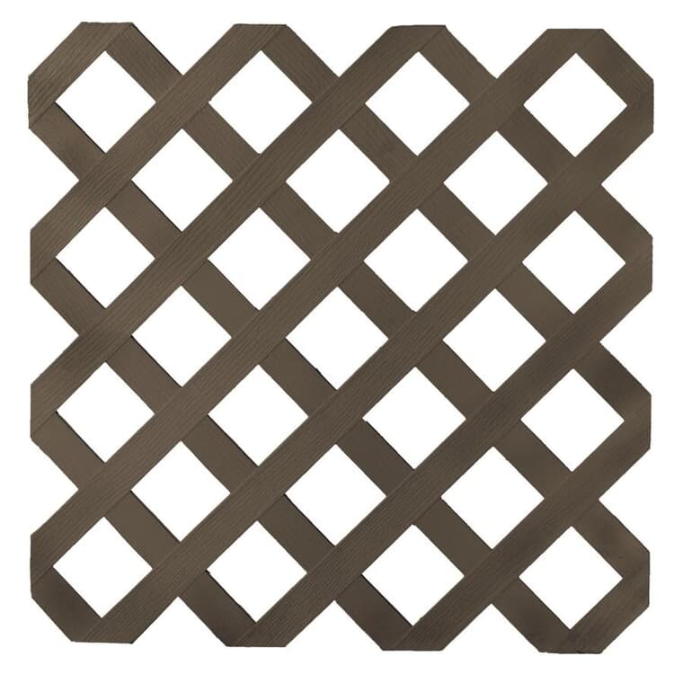 Treillis d'intimité classique ultra léger en vinyle de 4 pi x 8 pi, brun foncé