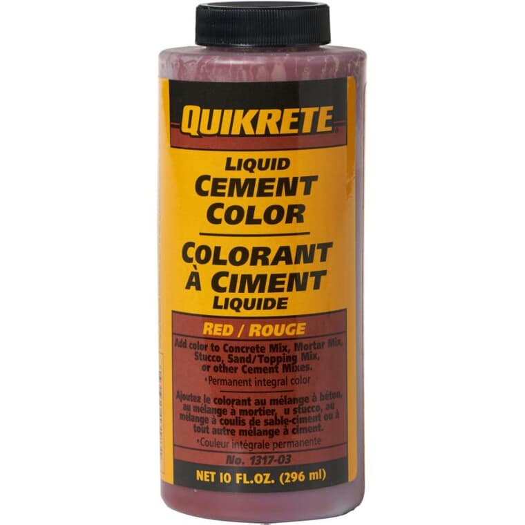 Colorant à ciment liquide, rouge, 296 ml