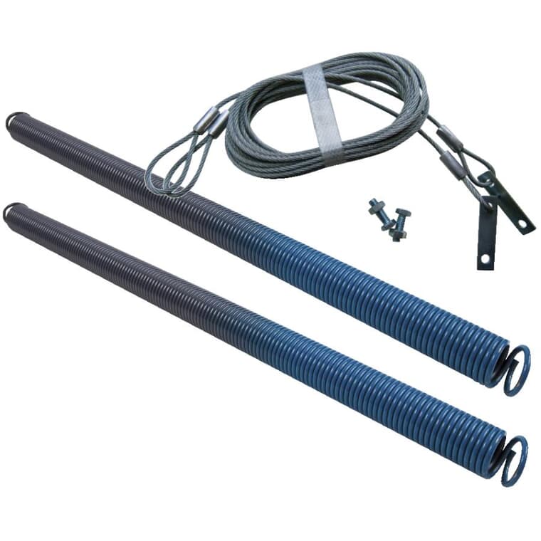 Garage Door Springs & Safety Cables - 25" x 140 lb, 2 Pack