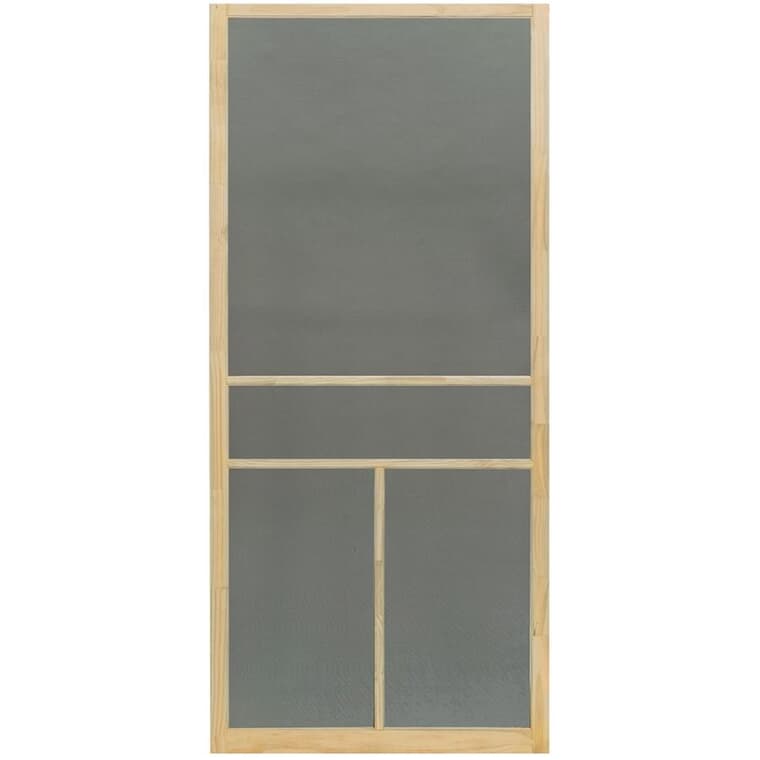 36" x 80" T-Bar Pine Screen Door