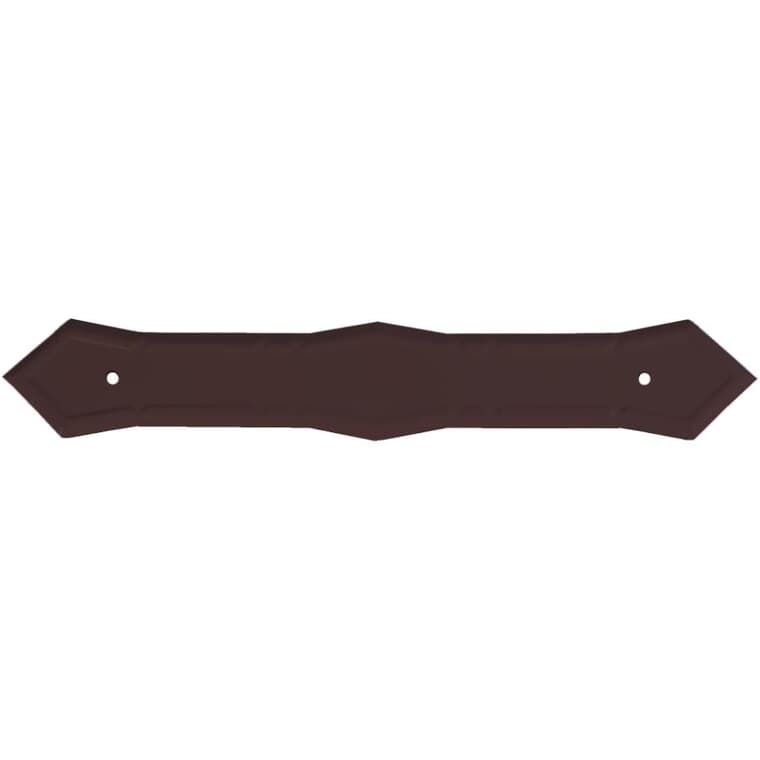 Chocolate Brown Aluminum Gutter Pipe Strap