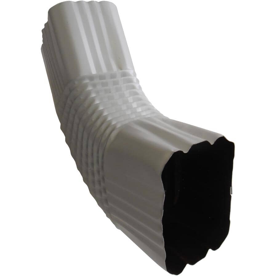 Type B Downspout Elbow 3 Inch x 4 Inch White 