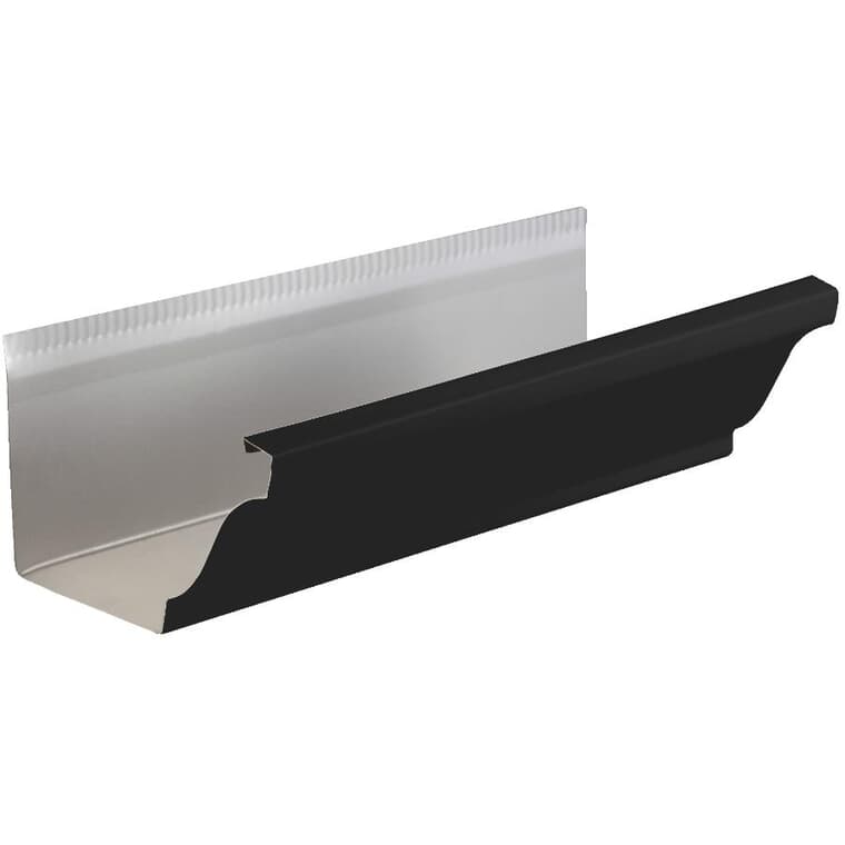5" x 10' Low Gloss Black Aluminum Eavestrough