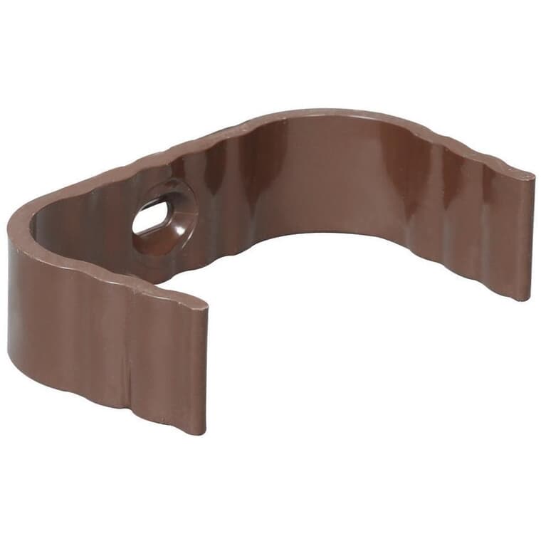 Traditional Brown Vinyl Gutter Downspout Clip