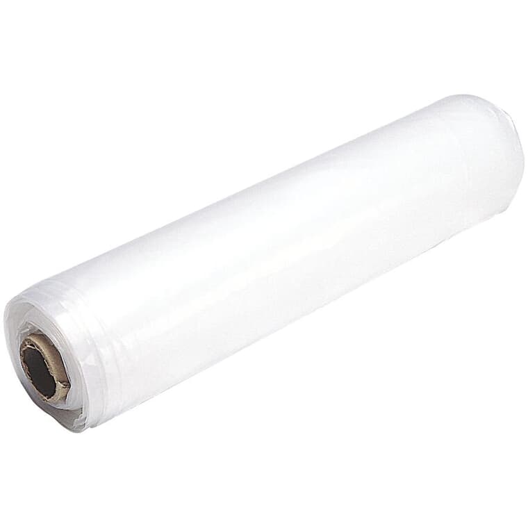102" x 59' Roll Heavy Duty Clear Poly Film, covers 500 sq. ft