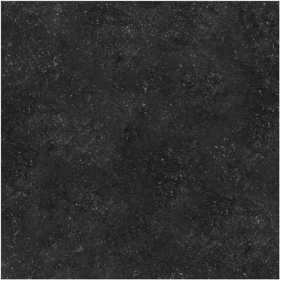 DURA-TILES:Revêtement de sol en carreaux de porcelaine pour l'extérieur Pietra, noir, 24 po x 24 po, 8 pi2, paquet de 2