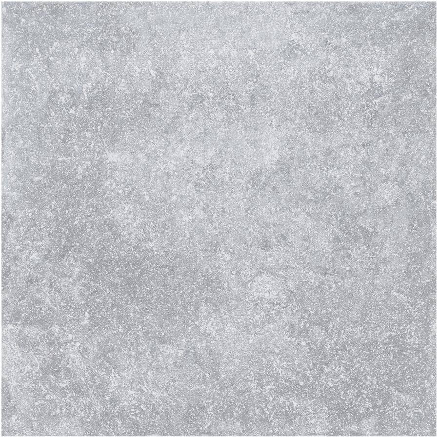 DURA-TILES:Revêtement de sol en carreaux de porcelaine pour l'extérieur Pietra, gris, 24 po x 24 po, 8 pi2, paquet de 2