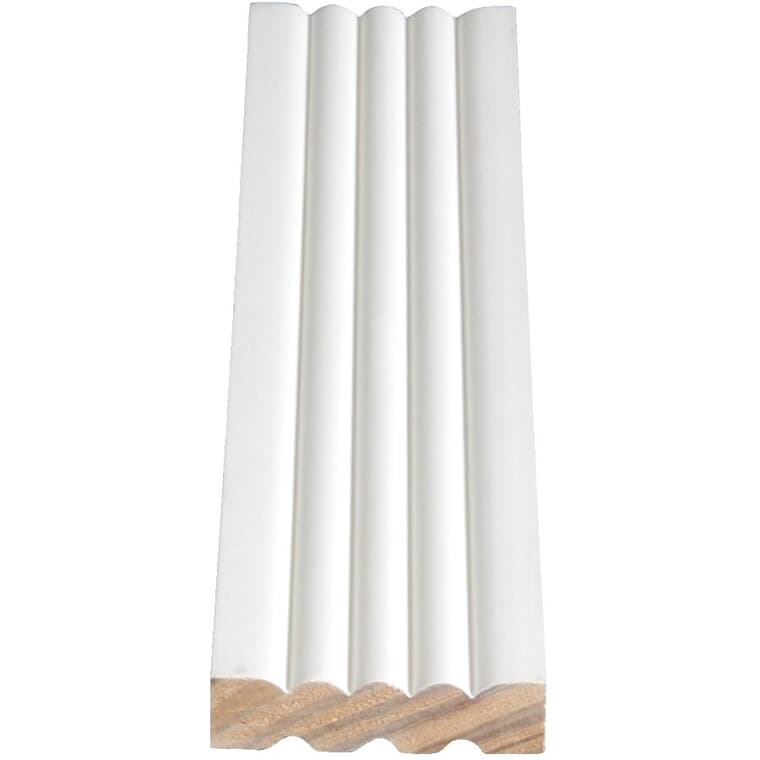 9/16" x 2-1/4" Finger Jointed Primed Colonial Pine Casing Moulding, by Linear Foot