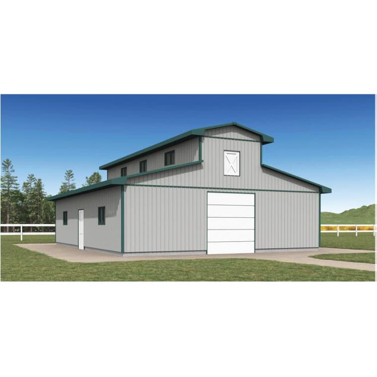 36' x 36' x 10' Horse Stable Farm Building Package