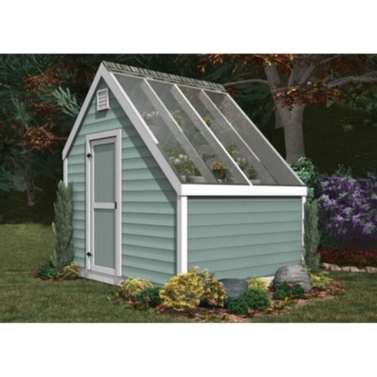 8' x 10' Basic Green House Gable Shed Package