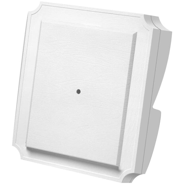 White Surface Series Scalloped Siding Block