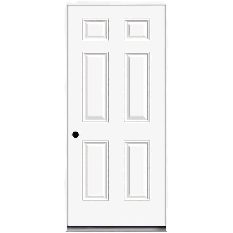 36" x 80" Super Saver Right Hand 6 Panel Steel Door