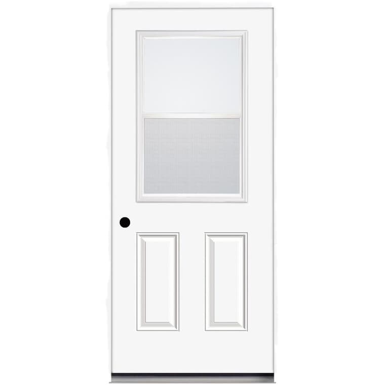 32" x 80" Super Saver Right Hand Steel Door, with Vented 22" x 36" Lite