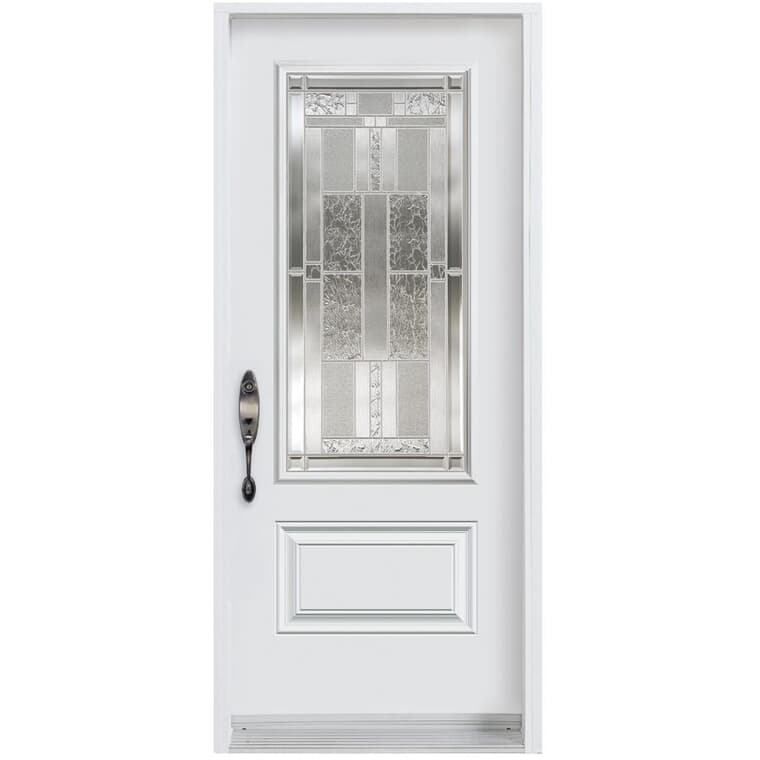 34" x 80" Right Hand Steel Door, with Cachet 23" x 49" Low-e Lite