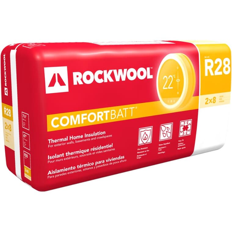 R28 x 23" Comfortbatt Wood Stud Insulation, covers 30.02 sq. ft.