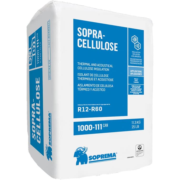Isolant à souffler Sopra-Cellulose, 25 lb