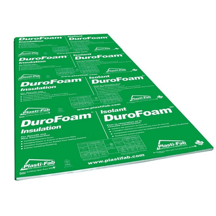 1" x 4' x 8' Durofoam Insulation