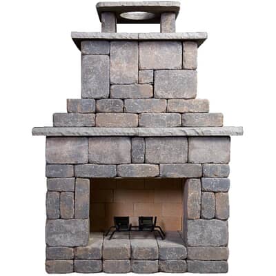 Natural Charcoal Brooklyn Firepit, Fire Pit Patio Stones Home Hardware