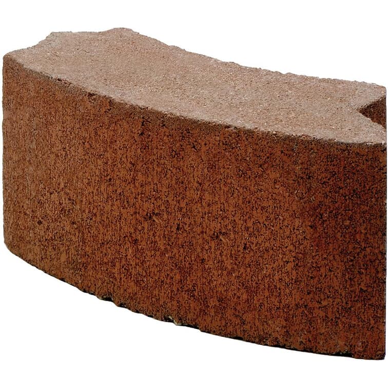 40lb Red Curved Cement Block, for Barbeque
